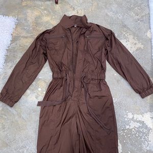 Free people brown jumpsuit size xs